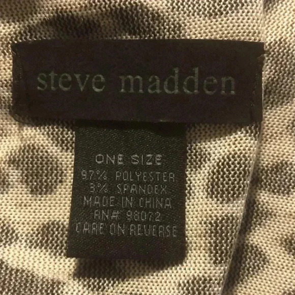 Steve Madden Leopard Printed Shawl Wrap Fashionable Open Front Poncho Cape - Picture 6 of 6